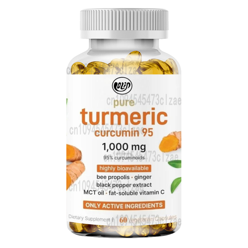 Turmeric Curcumin Capsule - Suplement Kurkuminy Kurkuminydowe 1000mg z 95%
