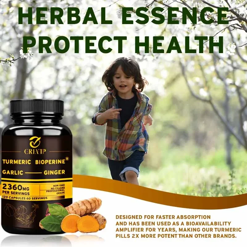 Turmeric Curcumin Capsule - Suplement 4 w 1 Kurkuma i