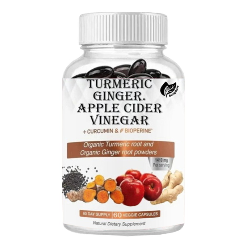 Turmeric Curcumin Capsule - Organiczny proszek z korzenia kurkumy, organiczny