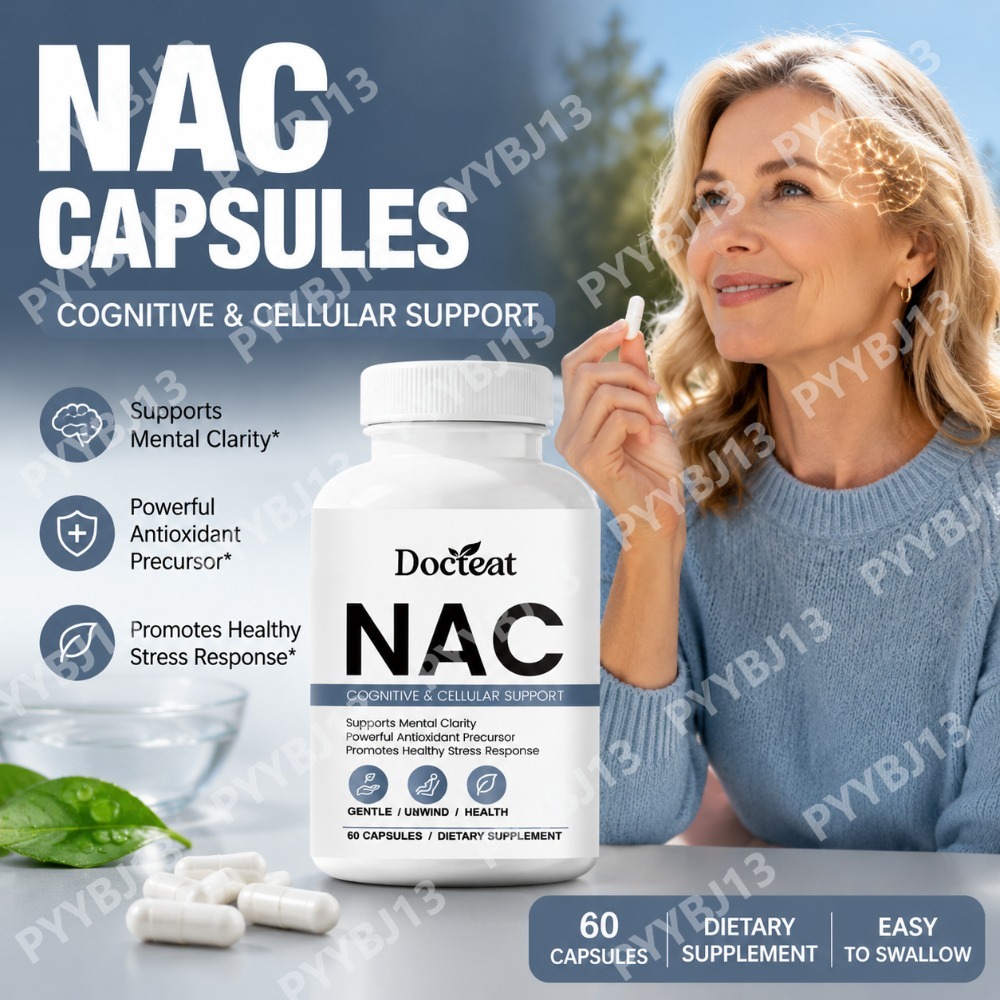 Nac N Acetyl Cysteine - Docteat NAC Suplement w Kapsułkach z