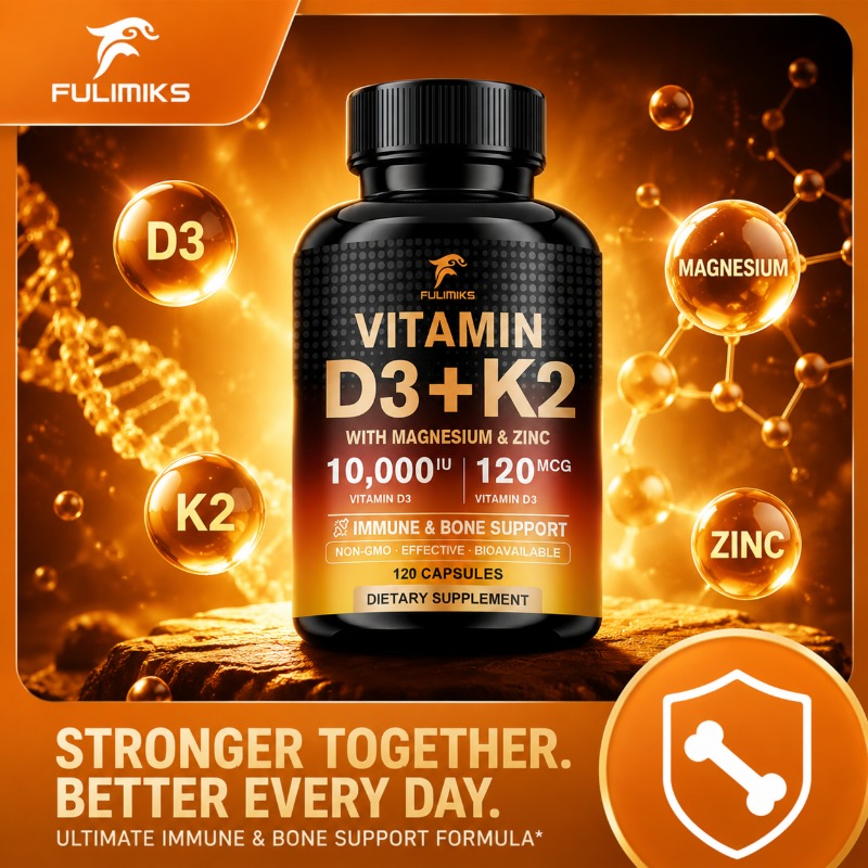 Glucosamine Chondroitin Joint - Kapsułki z Witaminą D3 K2 wspomagające