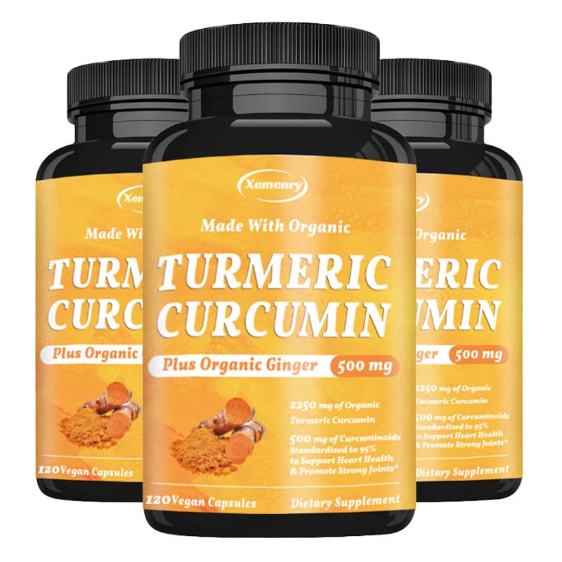 Turmeric Curcumin Capsule - Kurkuma Kurkumin z czarnym pieprzem dla