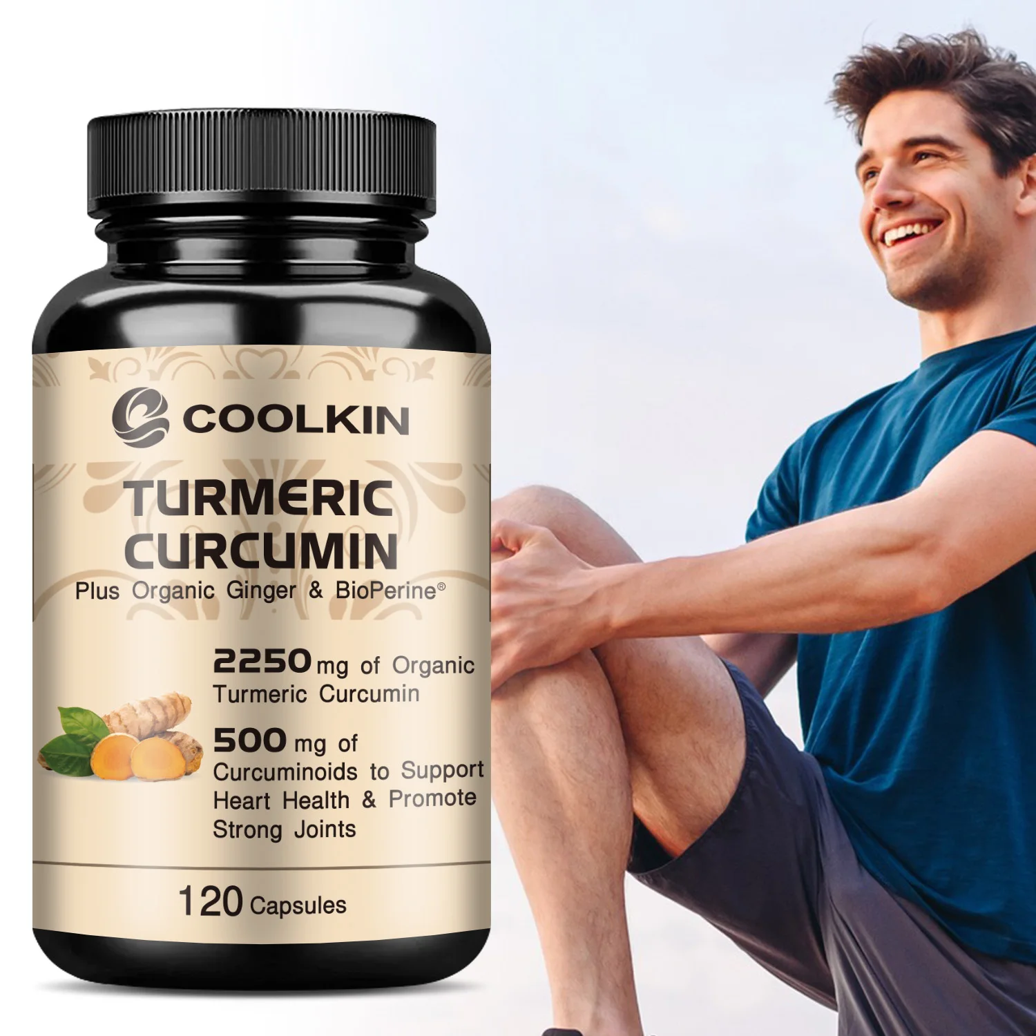 Turmeric Curcumin Capsule - Kurkuma Kurkumin - z 95% kurkuminu,