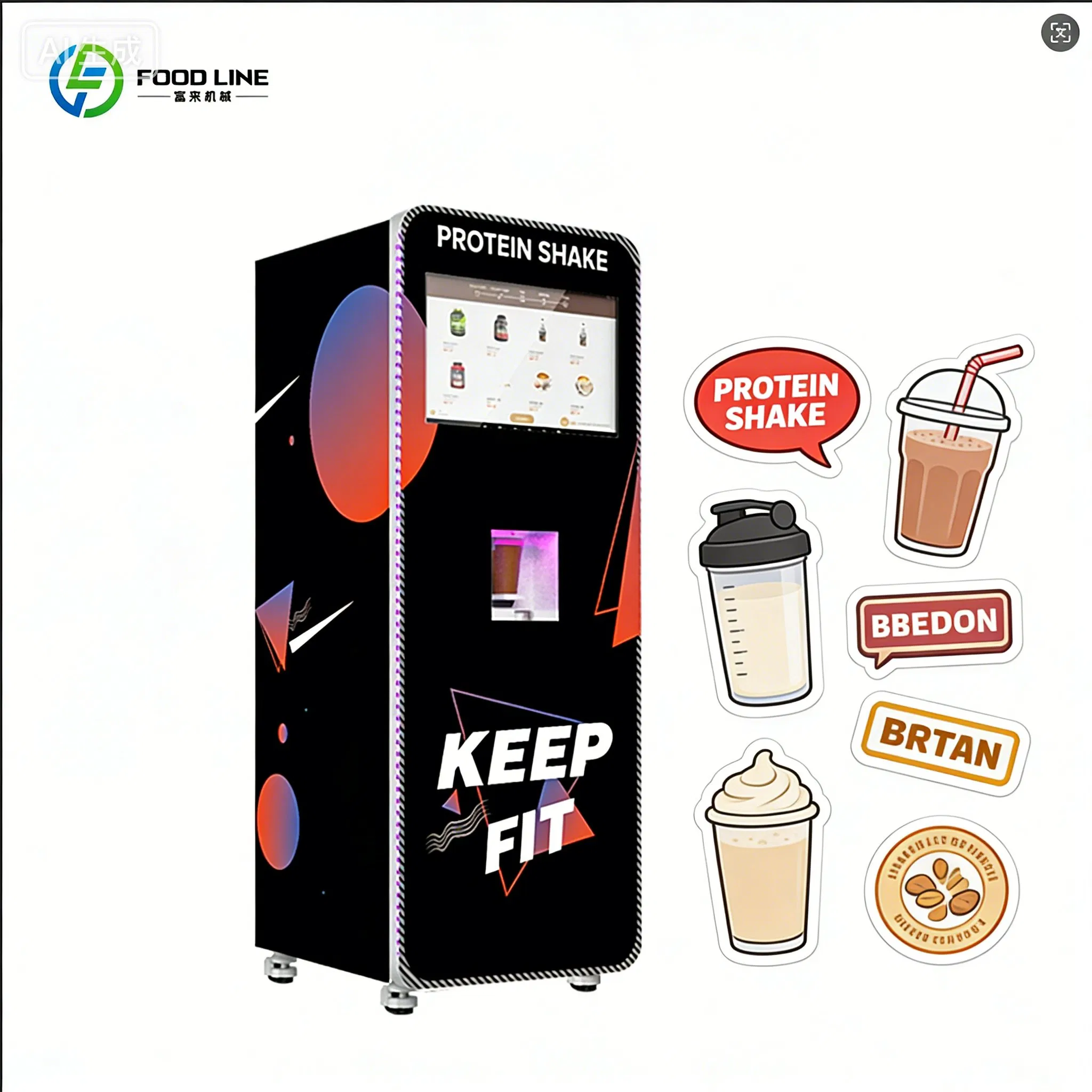 Nutrition Fitness Center - Automat do napojów odżywczych, w pełni