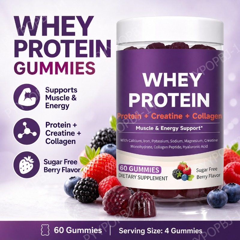 Fitness Nutrition Energy - Żelki proteinowe z kreatyną, kolagenem i