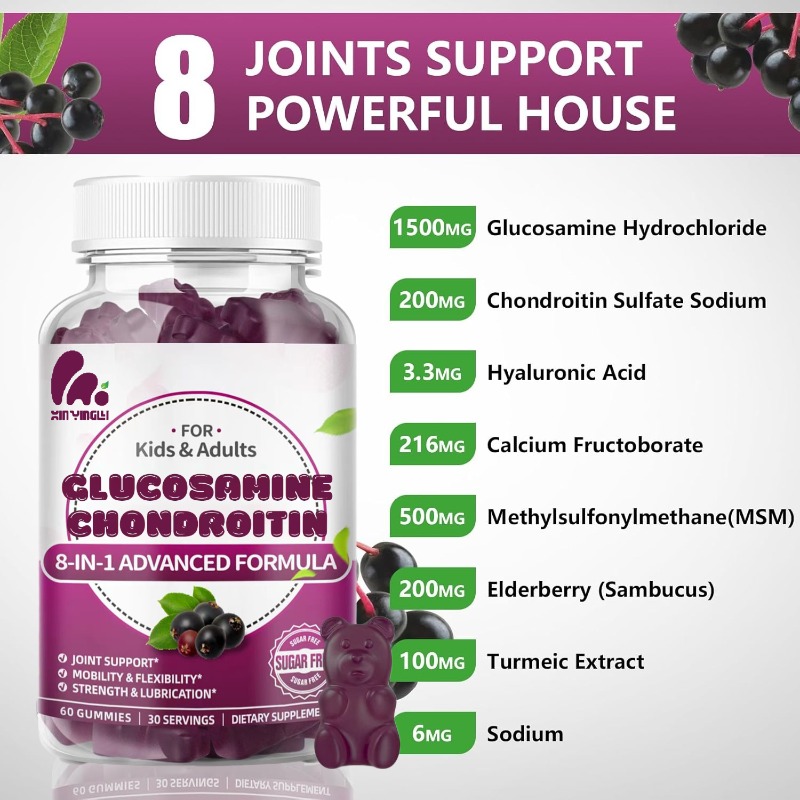 Żelki z glukozaminą i chondroi – Glucosamine Chondroitin Joint recenzja i cena