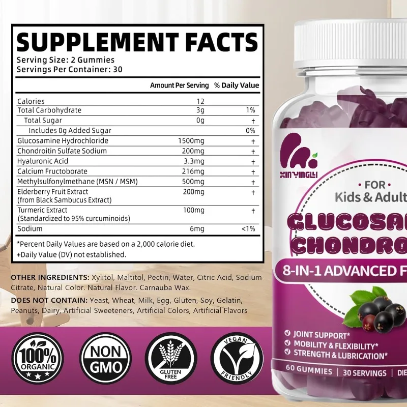Żelki z glukozaminą i chondroi – Glucosamine Chondroitin Joint recenzja i cena