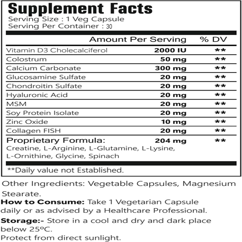 Kompleks wspierający wzrost i  – Glucosamine Chondroitin Joint recenzja i cena