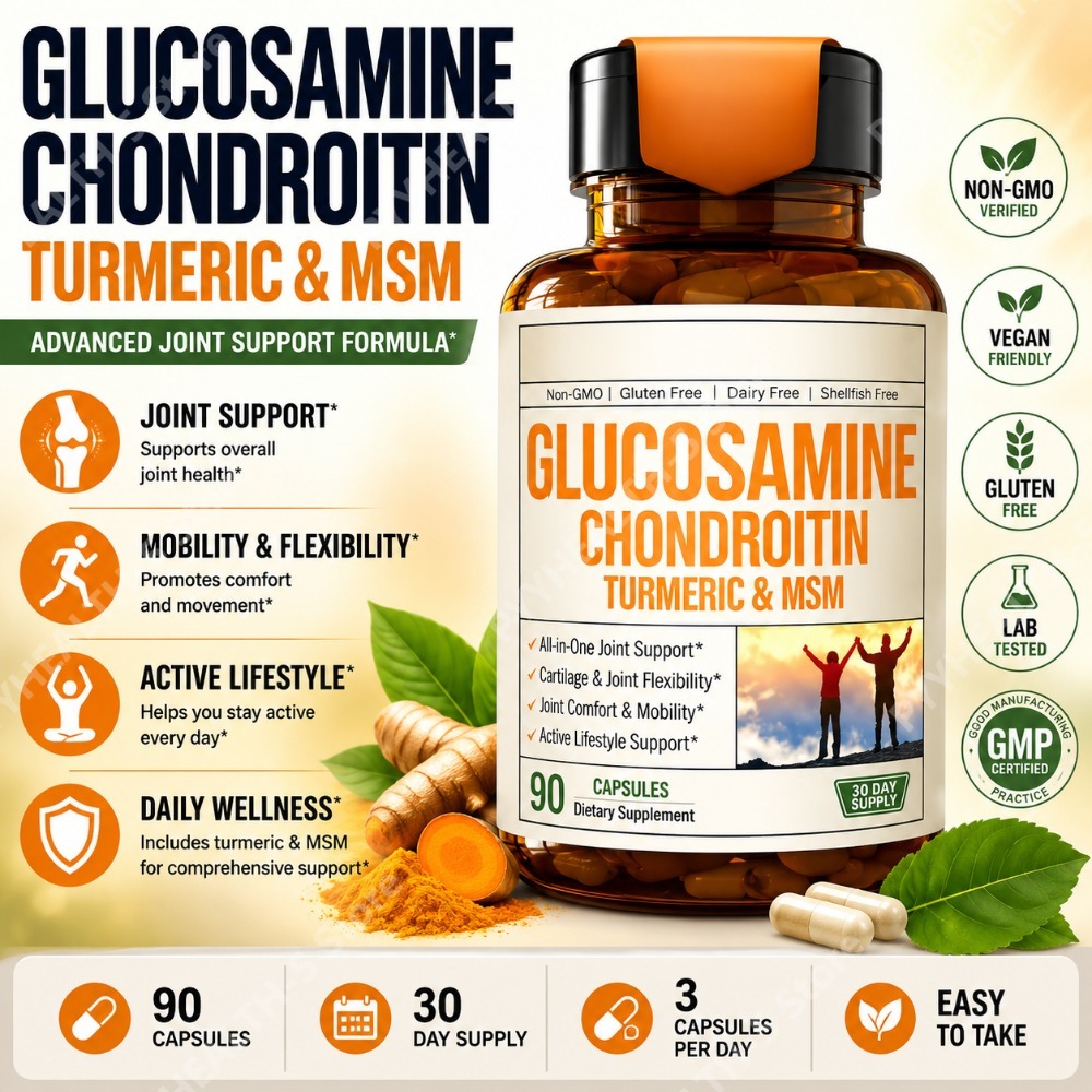 Kapsułki Glukozamina Chondroit – Glucosamine Chondroitin Joint recenzja i cena