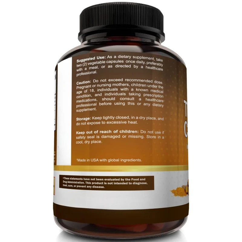 Suplement Kurkumy Kurkuminowej – Turmeric Curcumin Capsule recenzja i cena