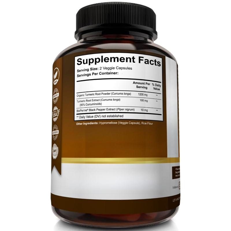 Suplement Kurkumy Kurkuminowej – Turmeric Curcumin Capsule recenzja i cena