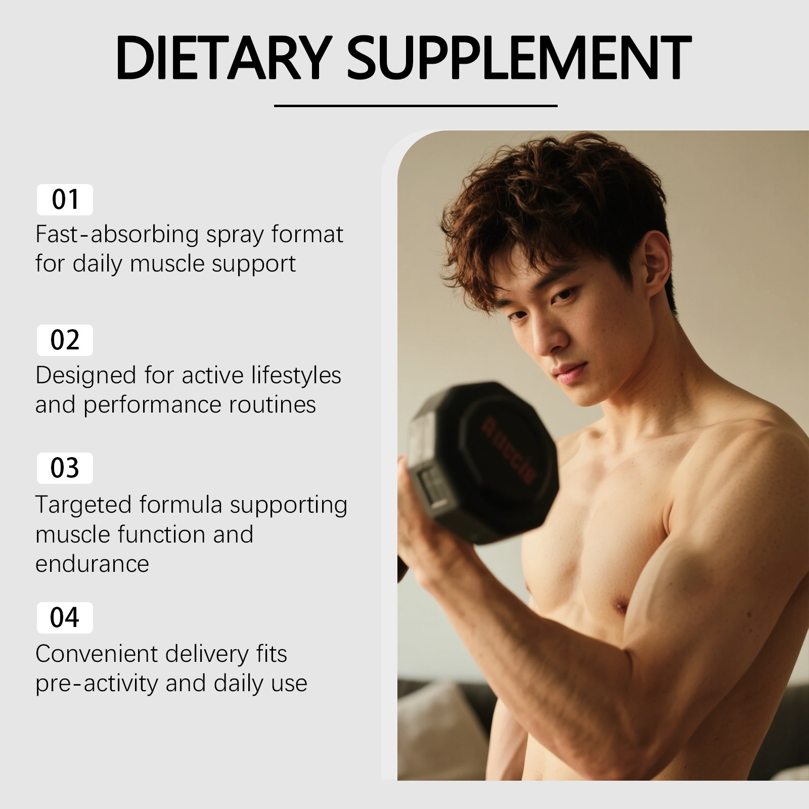 Spray na wzrost mięśni, wzmacn – Fitness Nutrition Energy recenzja i cena
