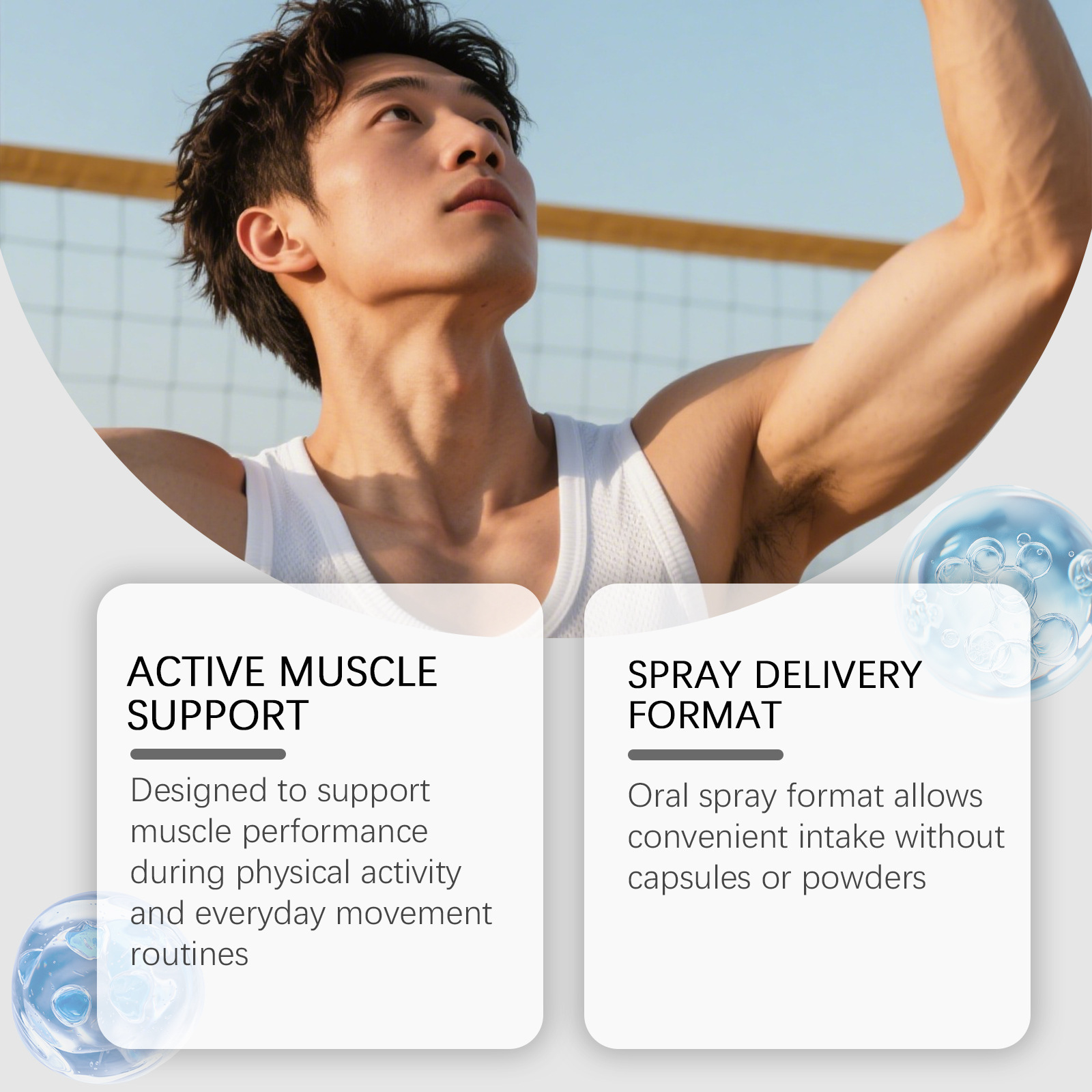 Spray na wzrost mięśni, wzmacn – Fitness Nutrition Energy recenzja i cena