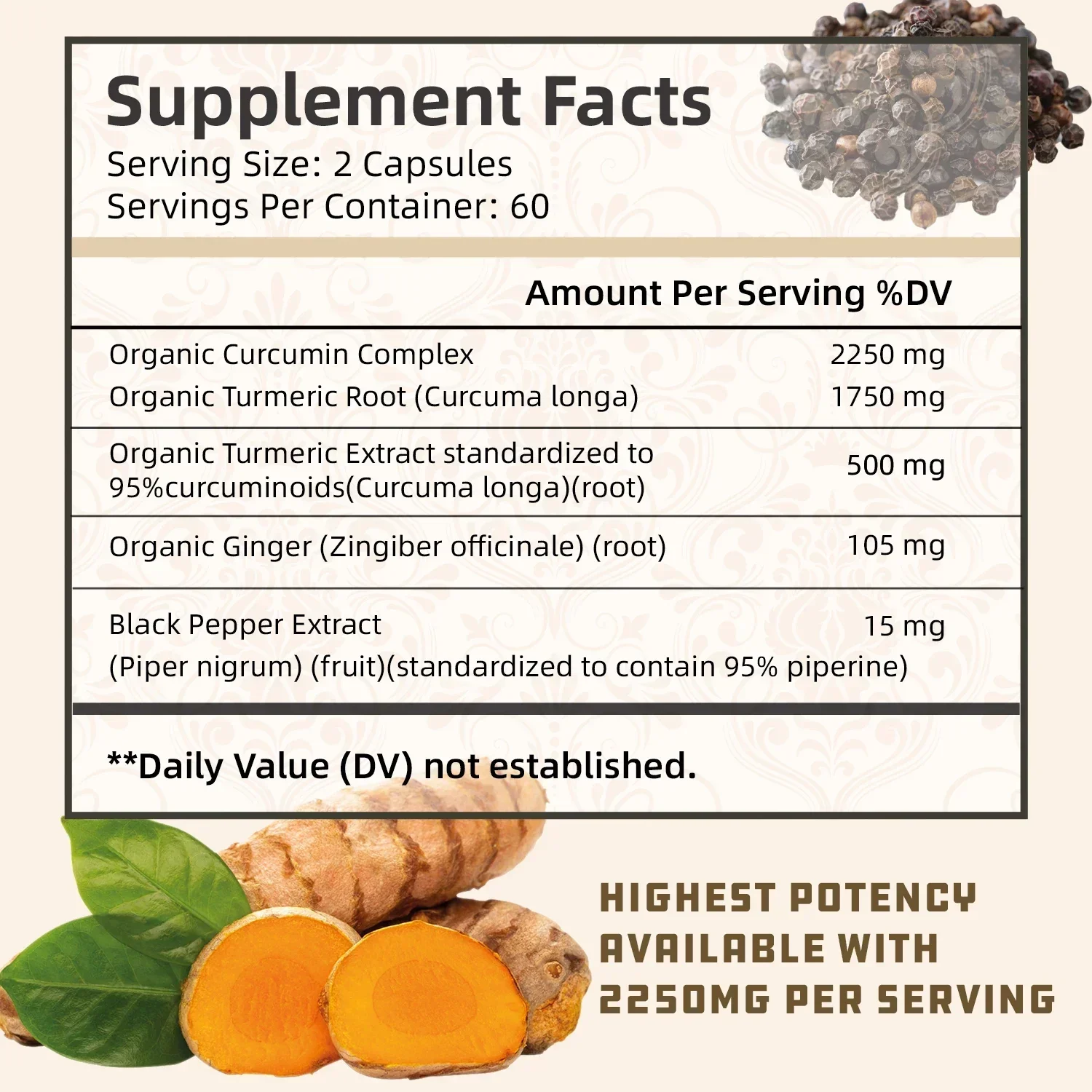 Kurkuma Kurkumin - z 95% kurku – Turmeric Curcumin Capsule recenzja i cena