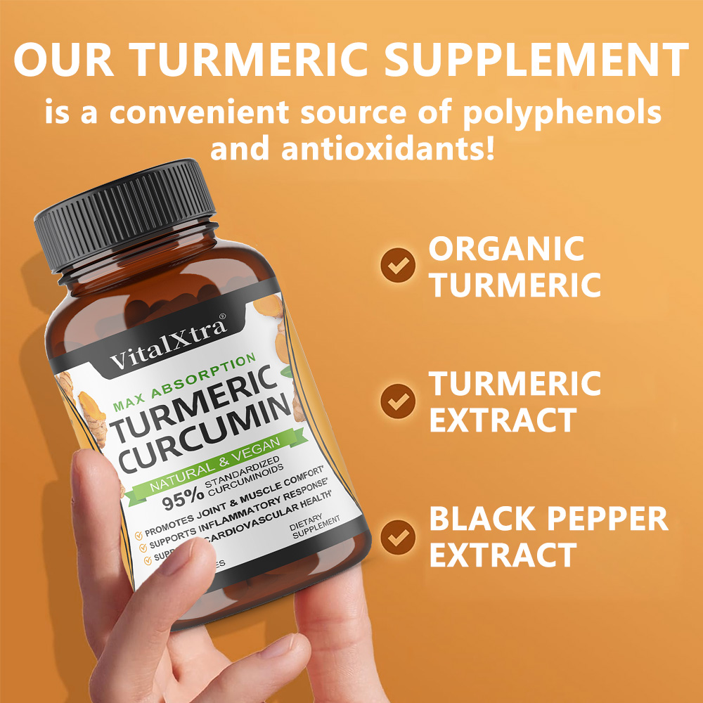 Kurkuma z kurkuminą i czarnym  – Turmeric Curcumin Capsule recenzja i cena