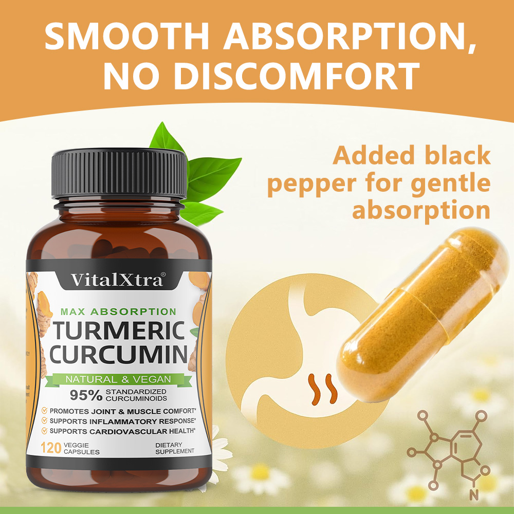Kurkuma z kurkuminą i czarnym  – Turmeric Curcumin Capsule recenzja i cena